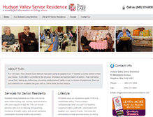 Tablet Screenshot of hudsonvalleyseniorresidence.com